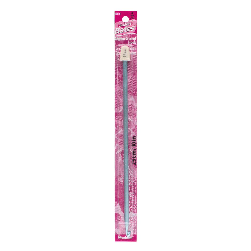 Silvalume 10" Afghan Crochet Hook