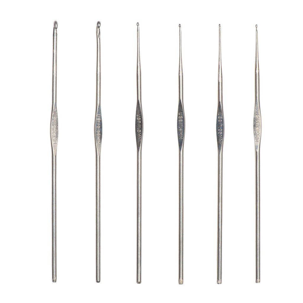 Steelite Set of 6 Crochet Hooks