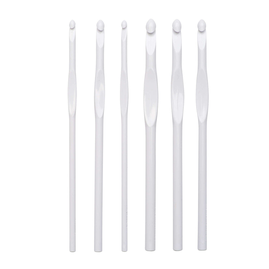 Luxite Set of 6 Plastic Crochet Hooks