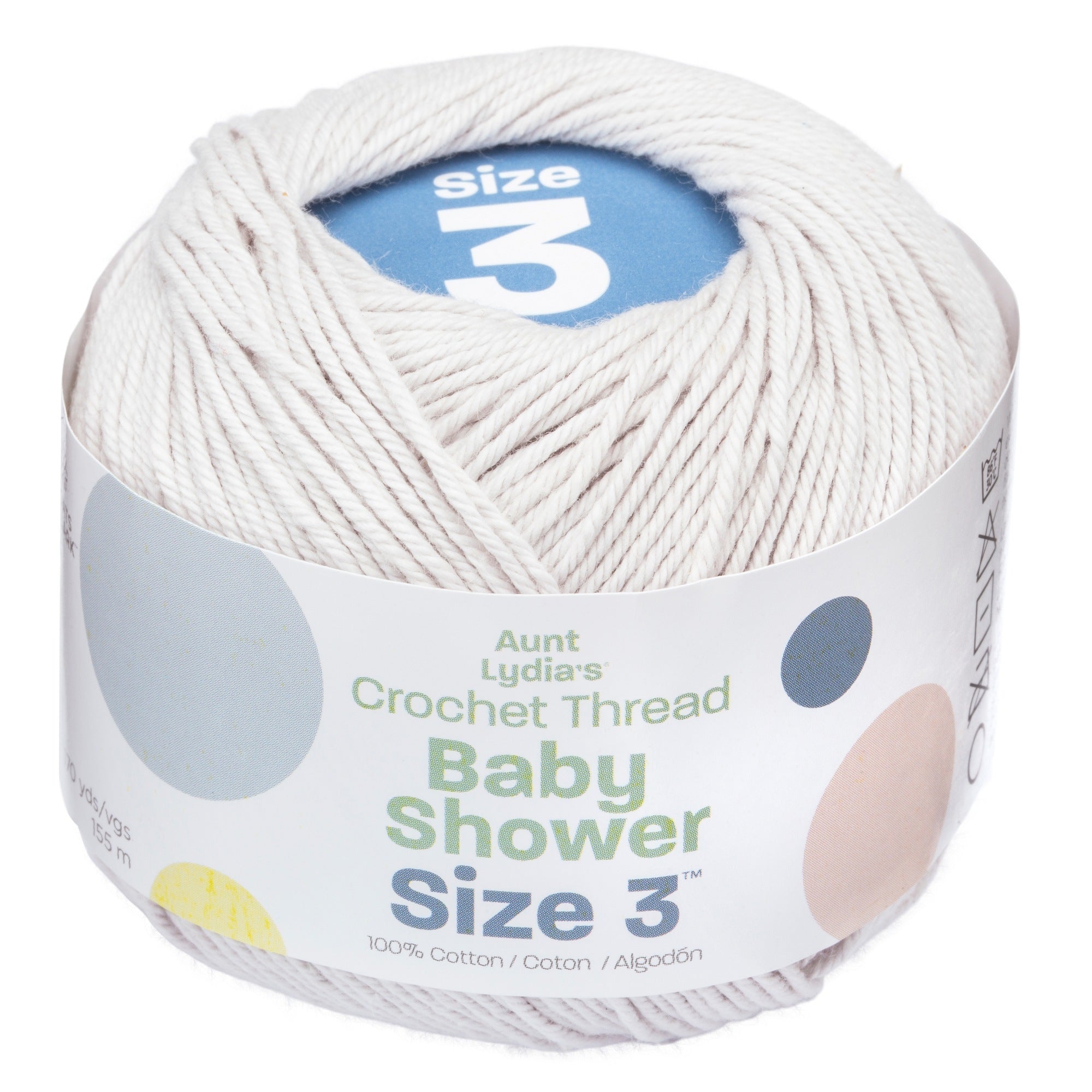 Baby Shower Crochet Thread Size 3 - Clearance Shades