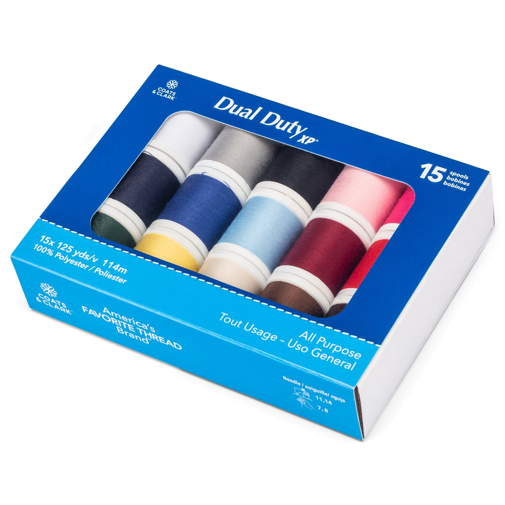 Dual Duty XP All Purpose Sewing Thread Set 15 Spools