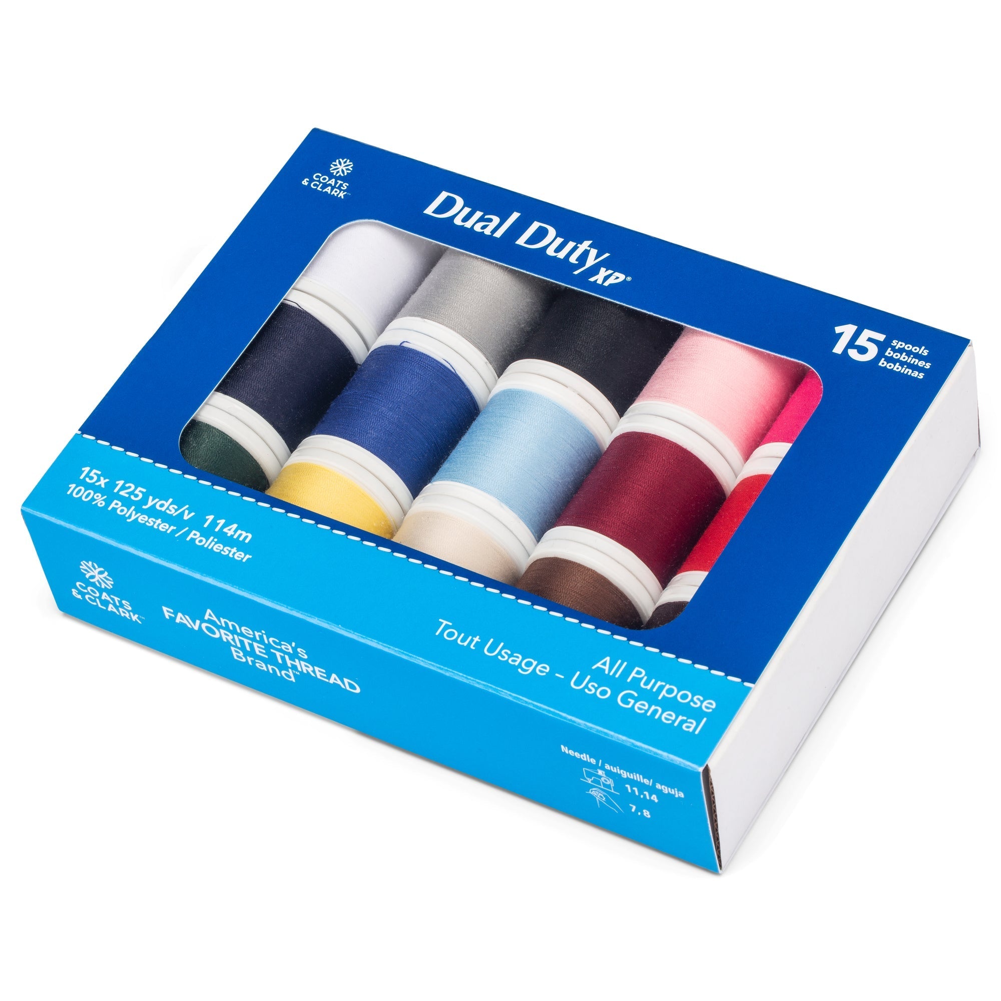 Dual Duty XP All Purpose Sewing Thread Set 15 Spools