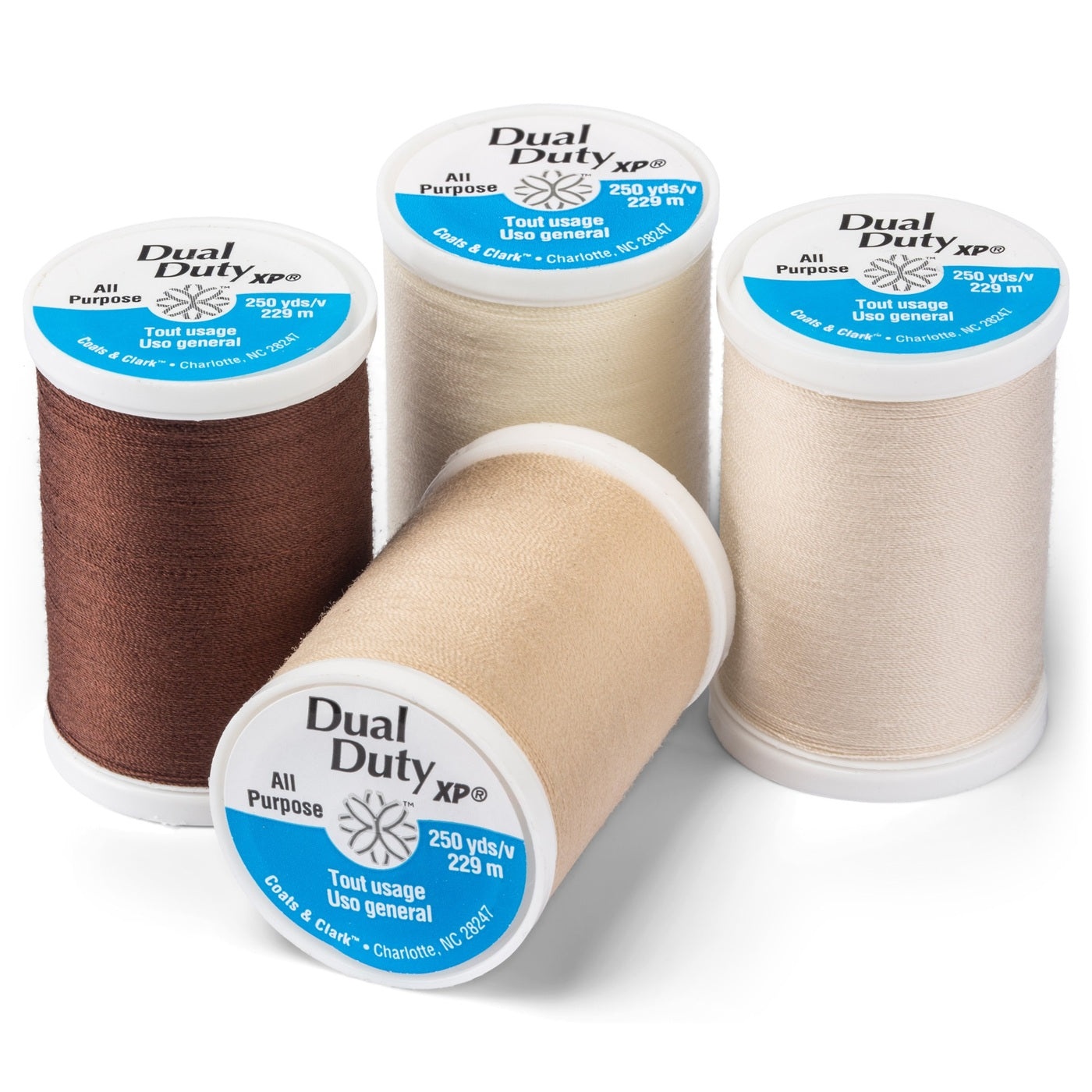 Dual Duty XP All Purpose Sewing Thread 4 Spools - Clearance Shades