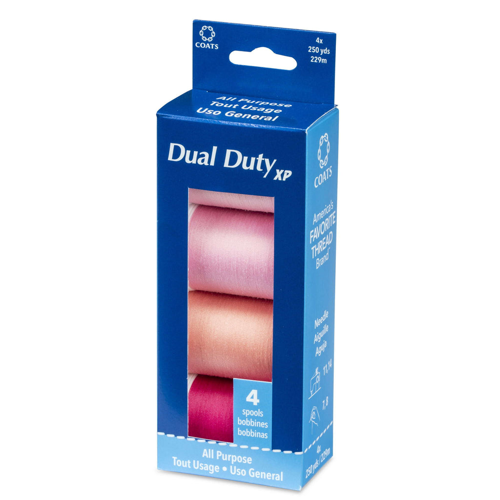 Dual Duty XP All Purpose Sewing Thread 4 Spools - Clearance Shades