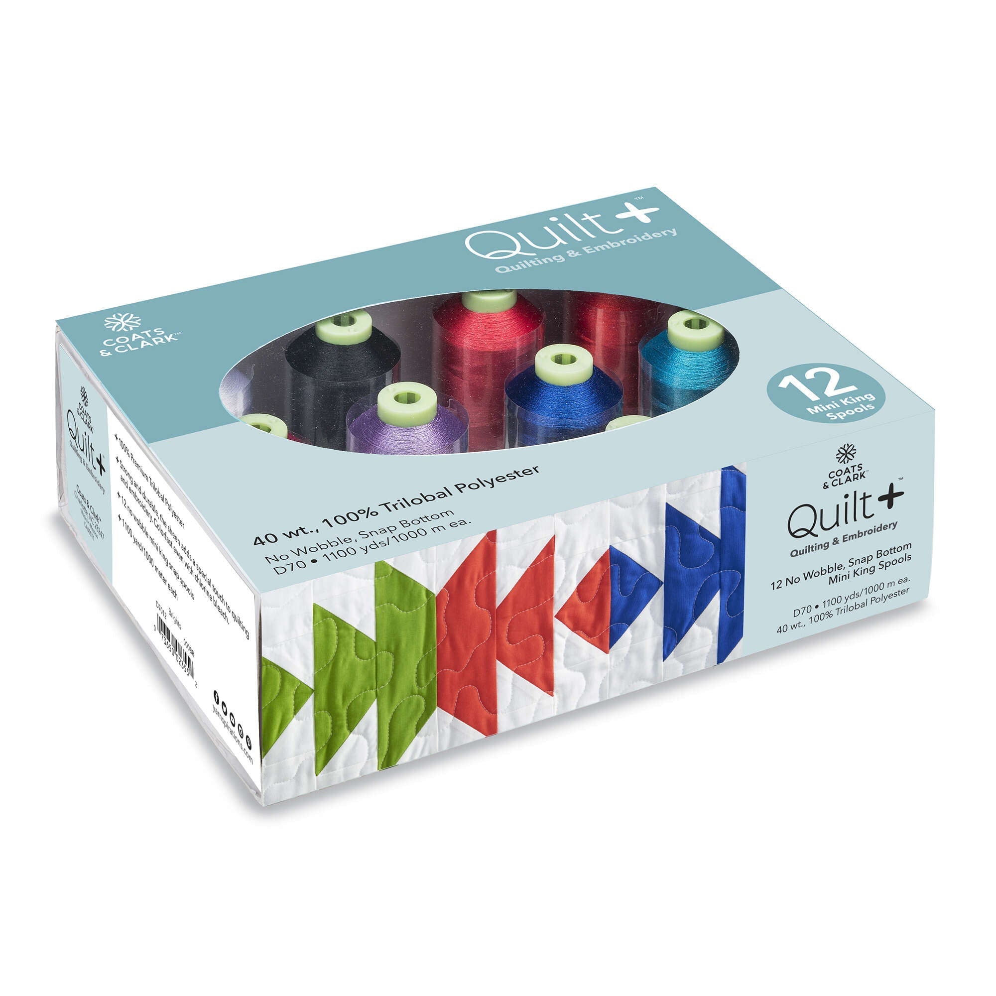 Quilt + Quilting & Embroidery Thread 12 Spool Set - Clearance Items