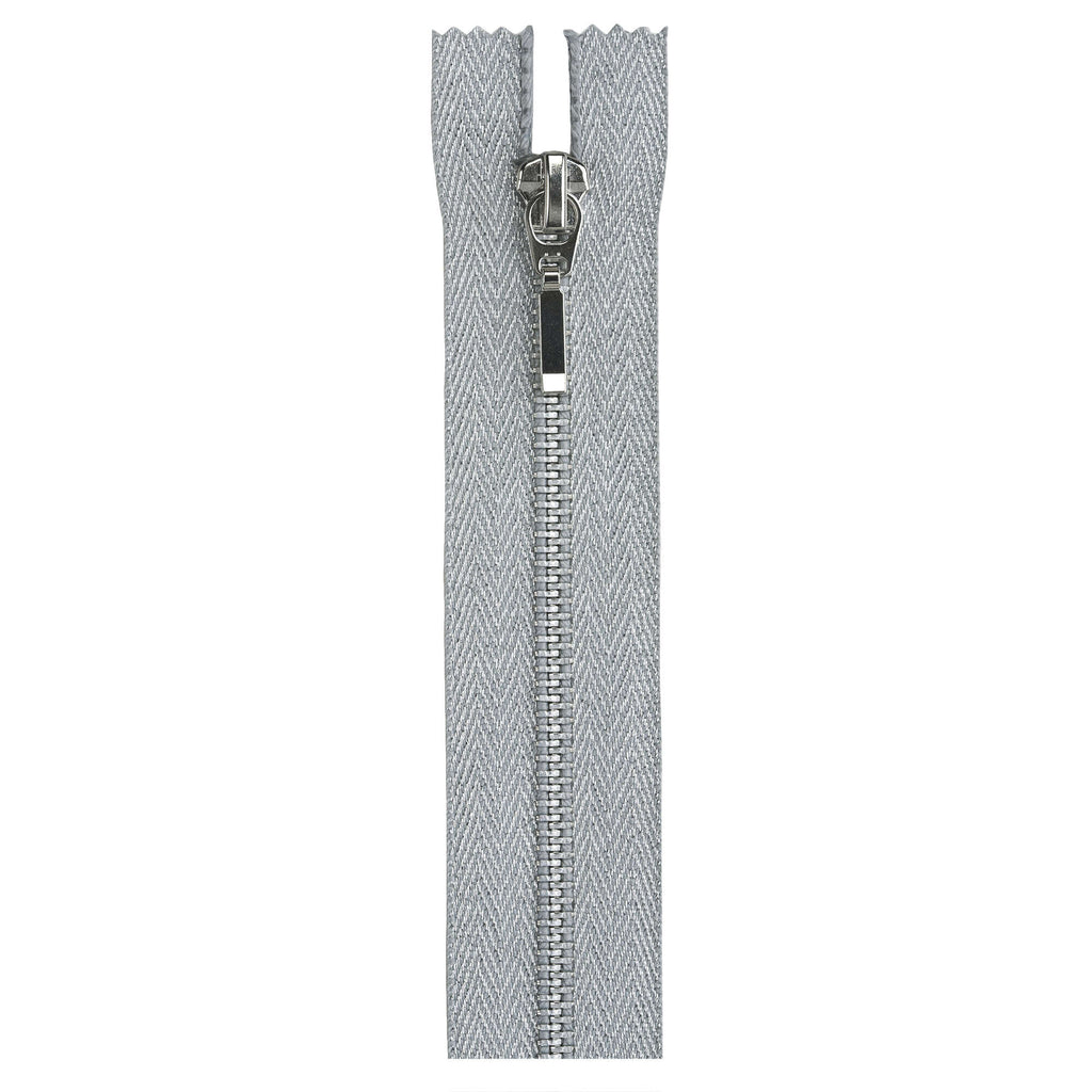 Metallic Closed End Zippers - 9 inches